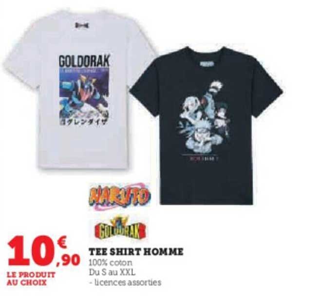 tee-shirt homme naruto