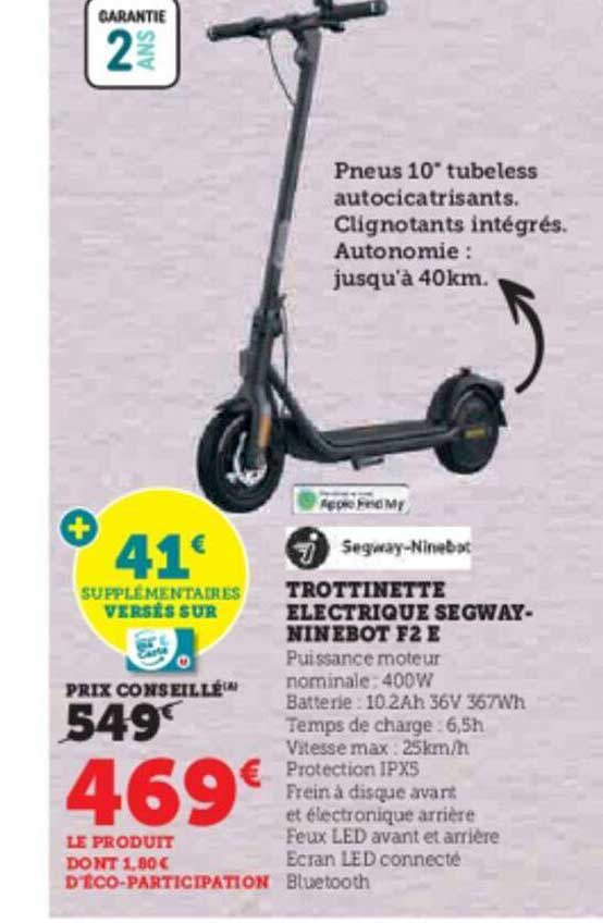 trottinette électrique segway-ninebot f2 e