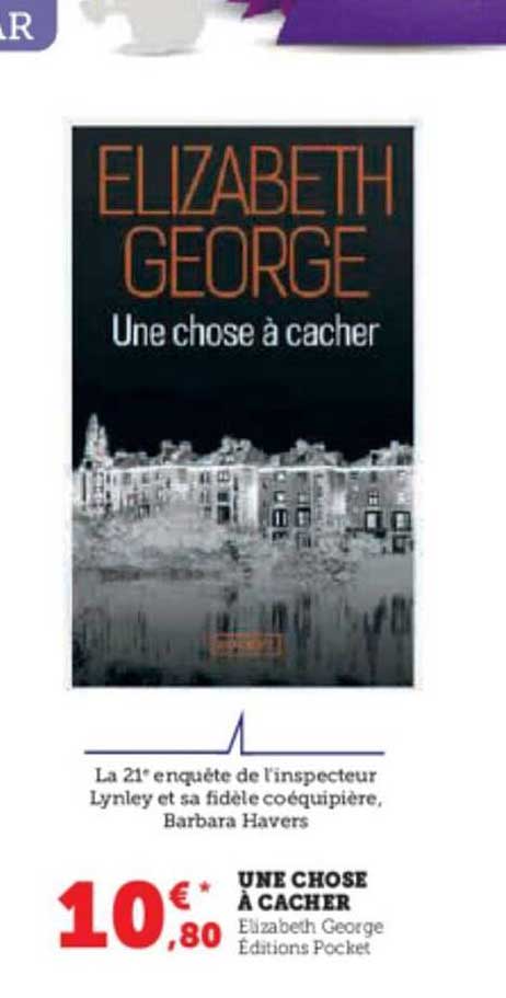une chose à cacher - elizabeth george