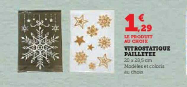 vitrostatique pailletée