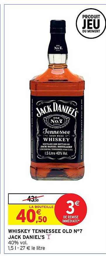 whiskey tennessee old n°7 jack daniel's