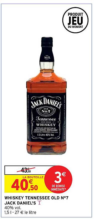 Whiskey Tennessee Old N°7 Jack Daniel's