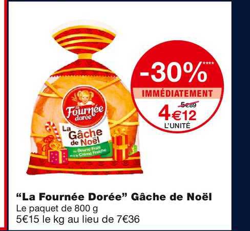 "la Fournée Dorée" Gâche De Noël
