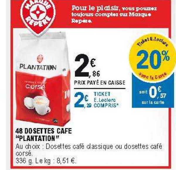 48 Dosettes Café "plantation"