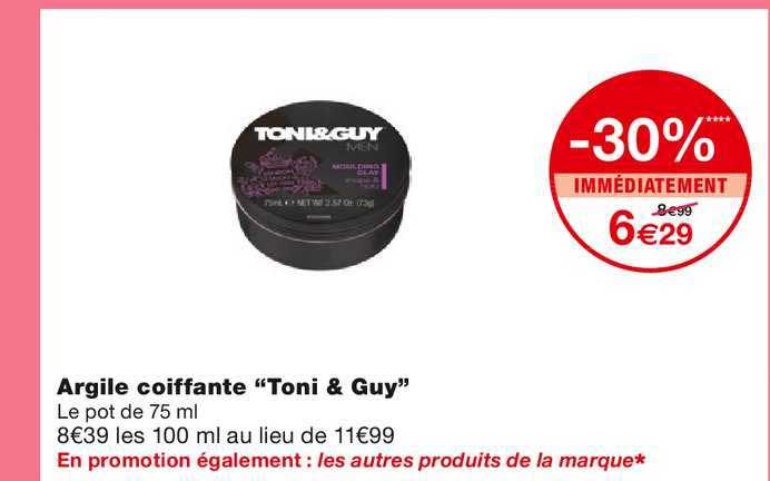 argile coiffante "toni & guy"