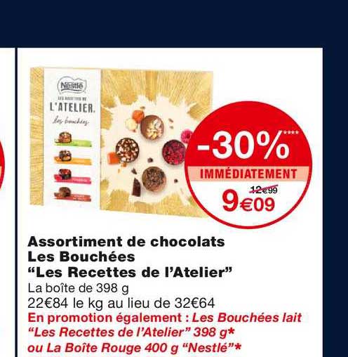 assortiment de chocolats les bouchées les recettes de l'atelier