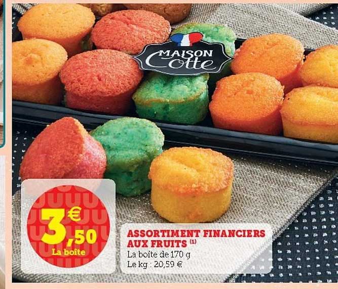 Assortiment Financiers Aux Fruits