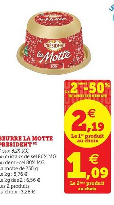 beurre la motte président