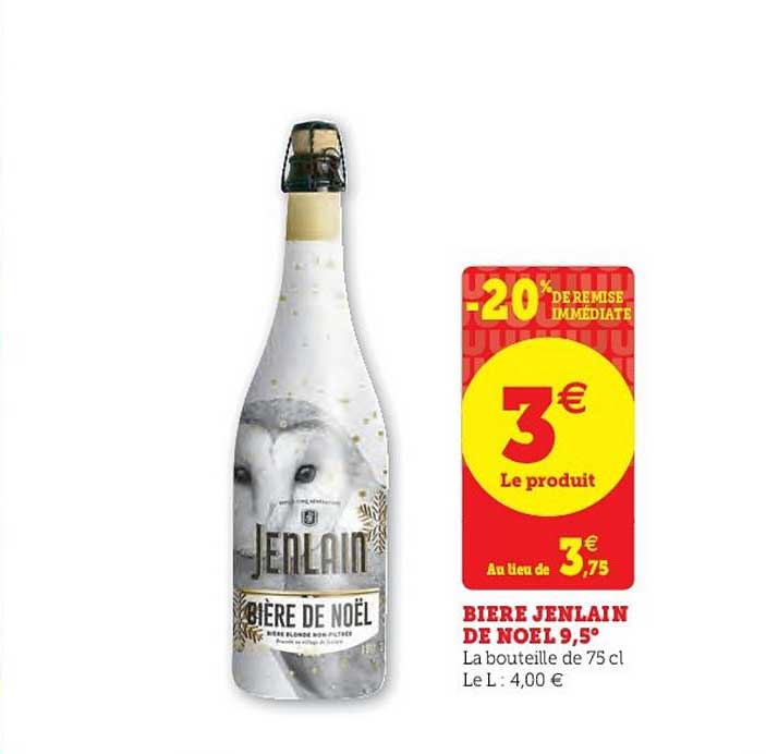 bière jenlain de noël 9,5°