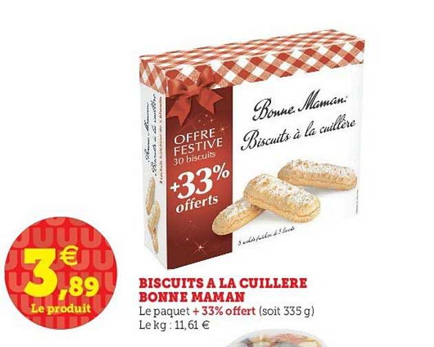 biscuits à la cuillère bonne maman