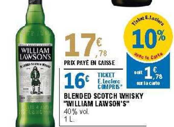 blended scotch whisky "william lawson's"