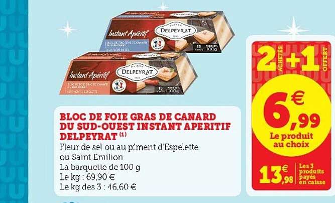 bloc de foie gras de canard du sud-ouest instant apéritif delpeyrat