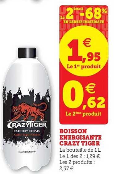 boisson énergisante crazy tiger