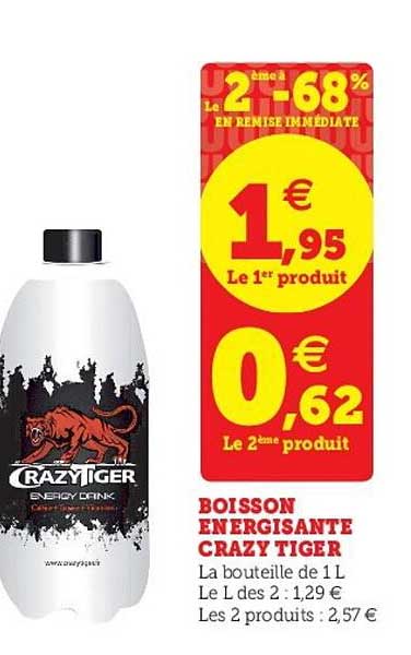 boisson énergisante crazy tiger
