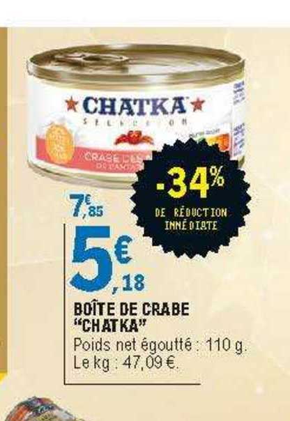 Boîte De Crabe "chatka"