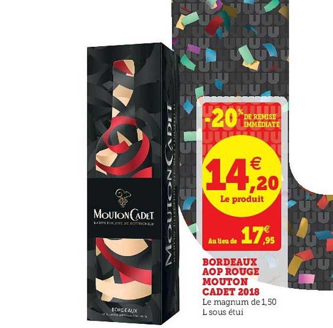 bordeaux aop rouge mouton cadet 2018