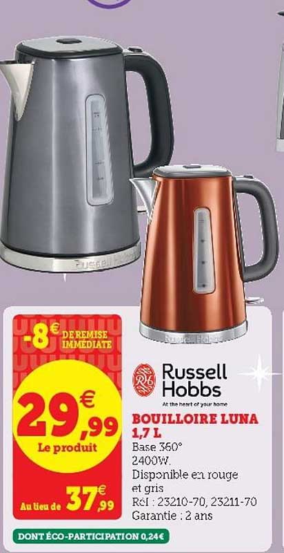 bouilloire luna russell hobbs