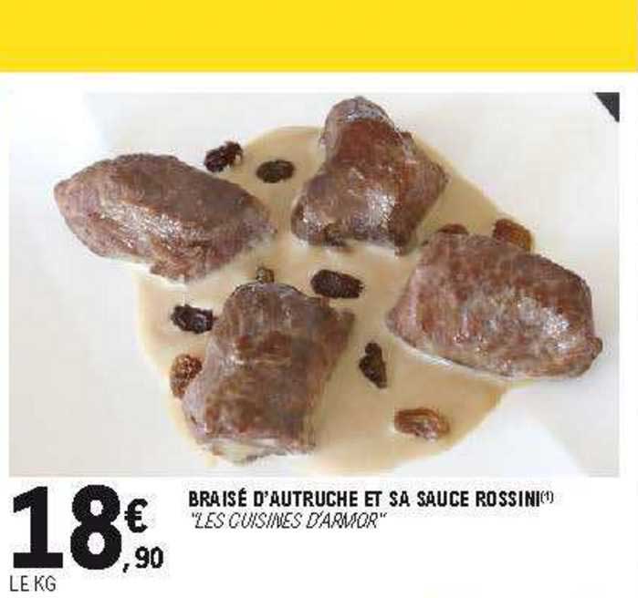 braisé d'autriche et sa sauce rossini