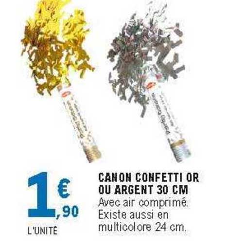 canon confetti or ou argent 30 cm