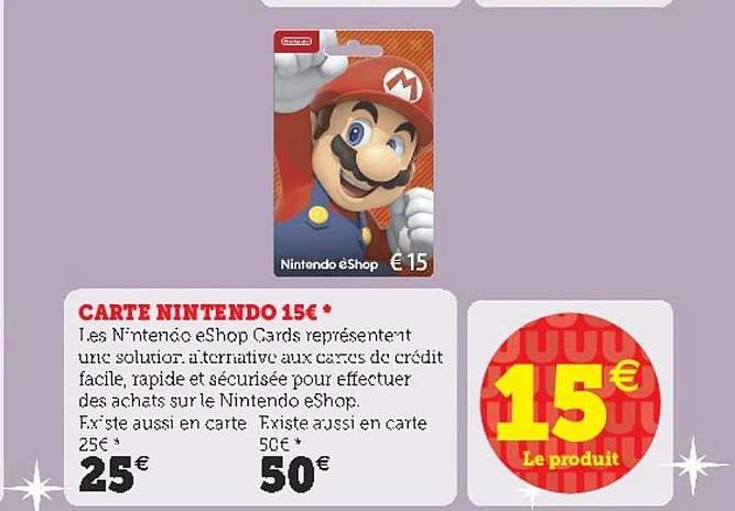 Carte Nintendo