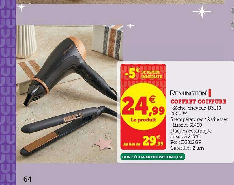 coffret coiffure remington