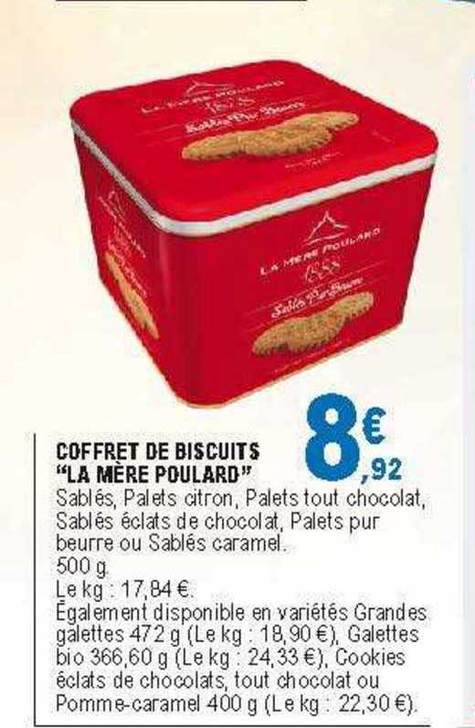 coffret de biscuits "la mère poulard"