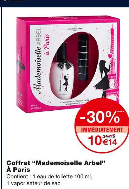 coffret mademoiselle arbel à paris -30 imédiatement