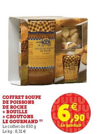 Coffret Soupe De Poissons De Roche + Rouille + Croûtons Le Gourmand