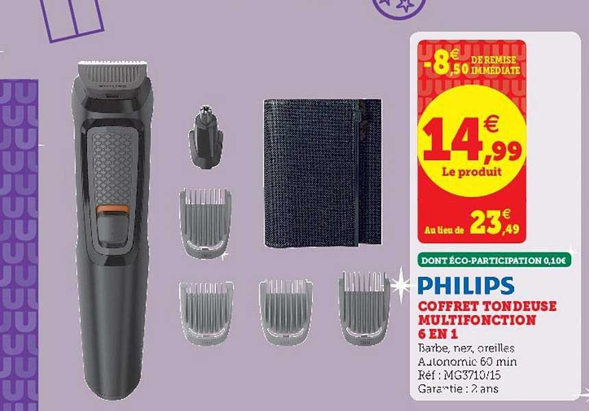 Coffret Tondeuse Multifonction 6 En 1 Philips