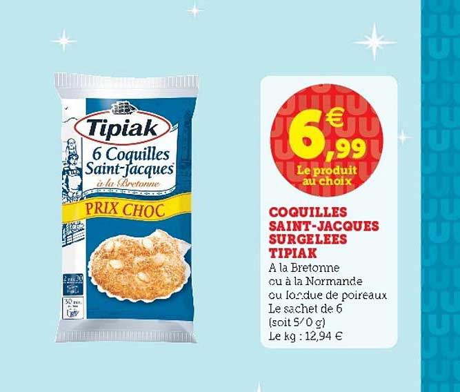 coquilles saint-jacques surgelées tipiak
