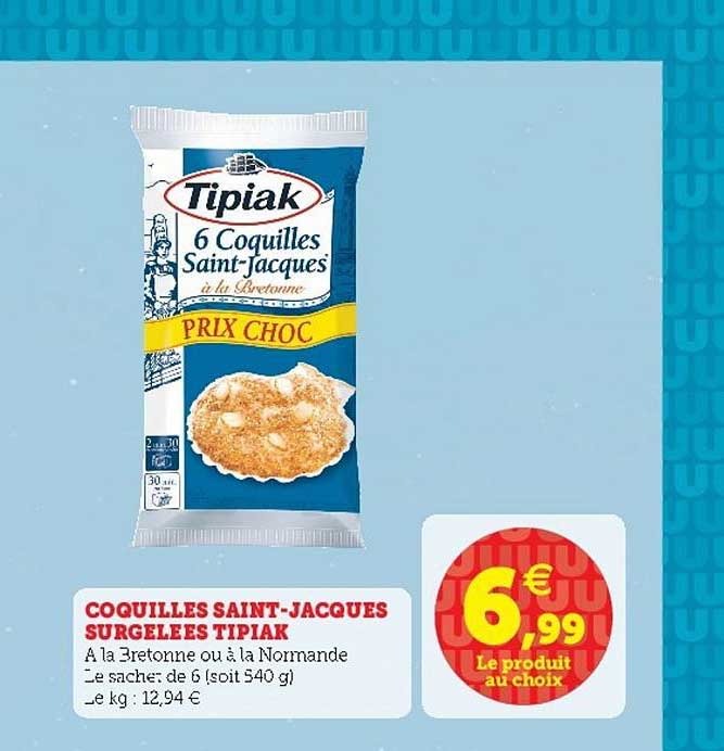 coquilles saint-jacques surgelées tipiak