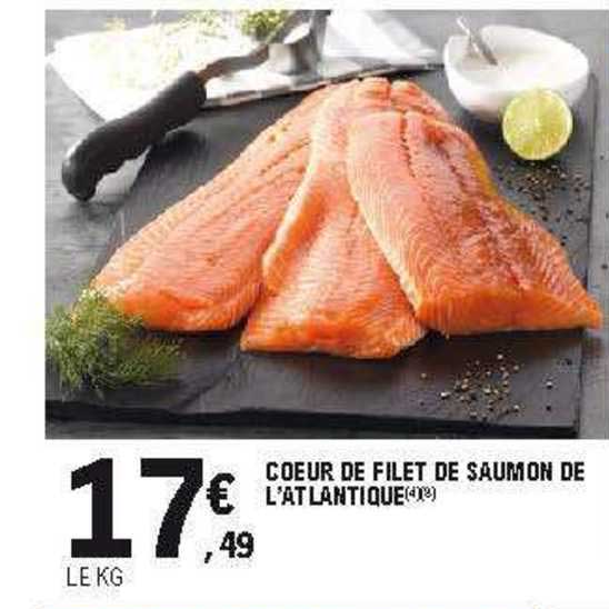 cœur de filet de saumon de l'atlantique