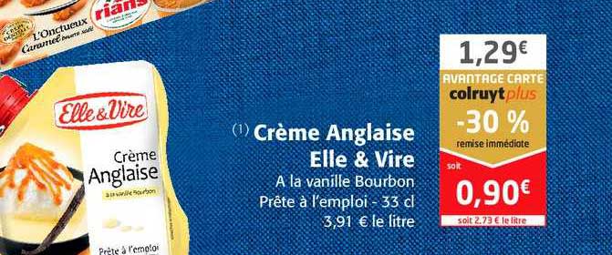 crème anglaise elle&vire