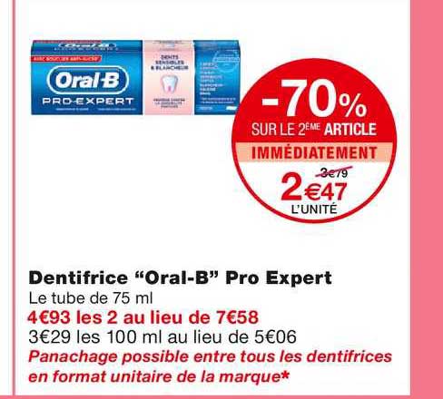 dentifrice "oral-b" pro expert
