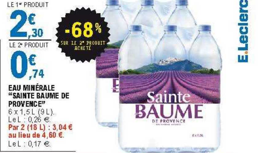eau minérale "sainte baume de provence"