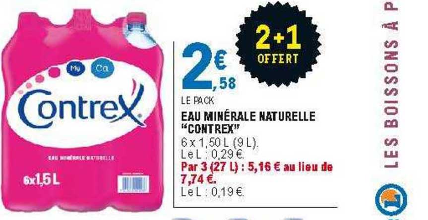 Eau Minérale Naturelle "contrex"