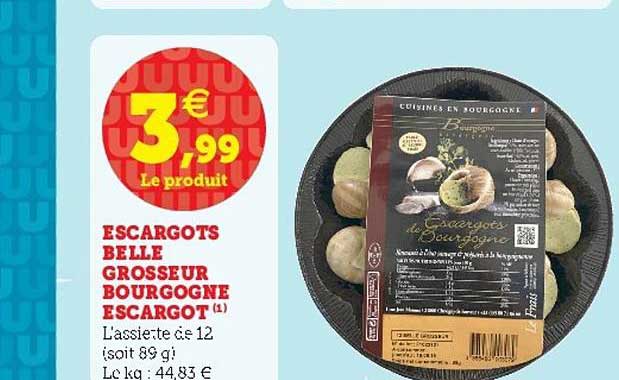 Escargots Belle Grosseur Bourgogne Escargot