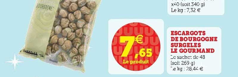 Escargots De Bourgogne Surgelés Le Gourmand