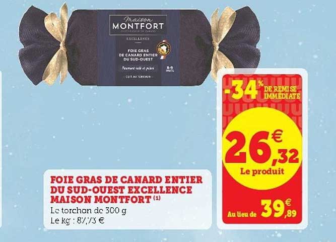 foie gras de canard entier du sud-ouest excellence maison montfort