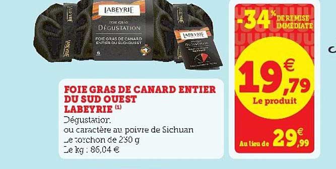 foie gras de canard entier du sud ouest labeyrie