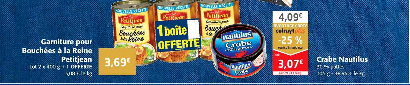 garniture pour bouchées à la reine petitjean