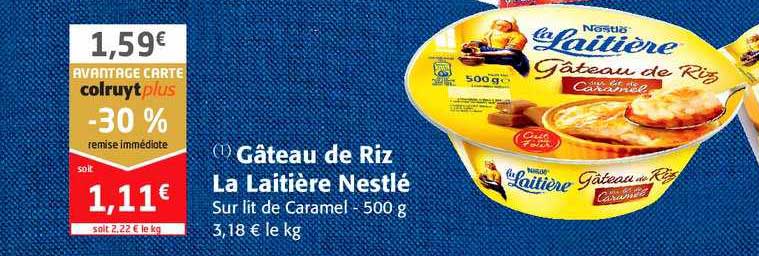 Gâteau De Riz La Laitière Nestlé