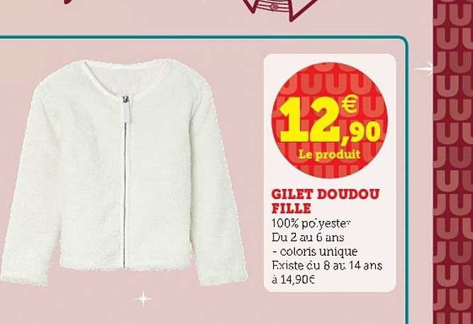 Gilet Doudou Fille