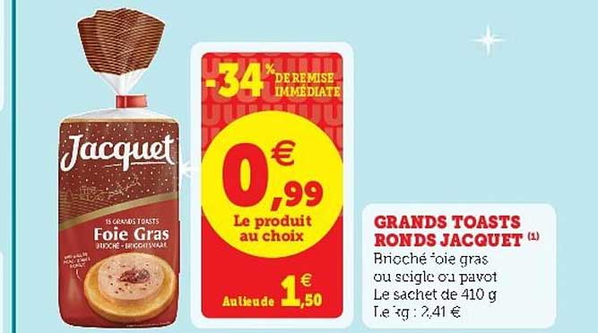 grands toasts ronds jacquet