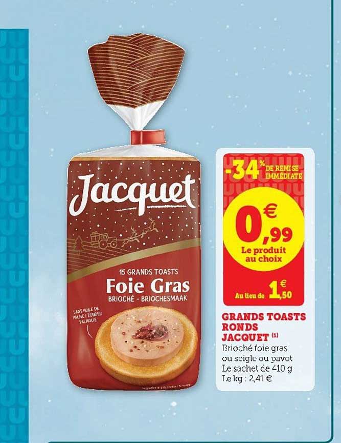 grands toasts ronds jacquet