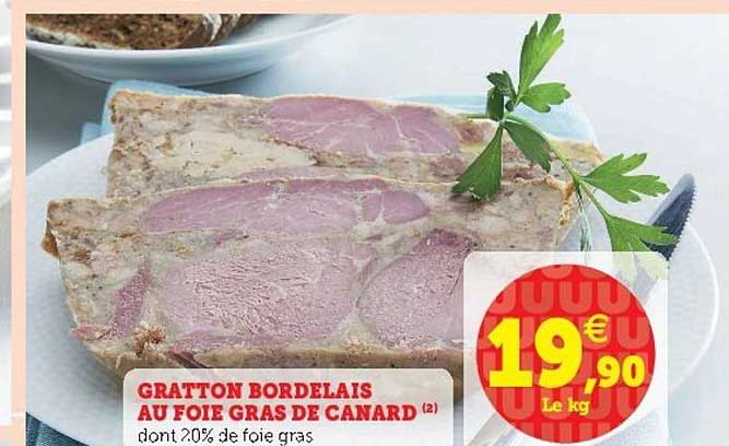 gratton bordelais au foie gras de canard