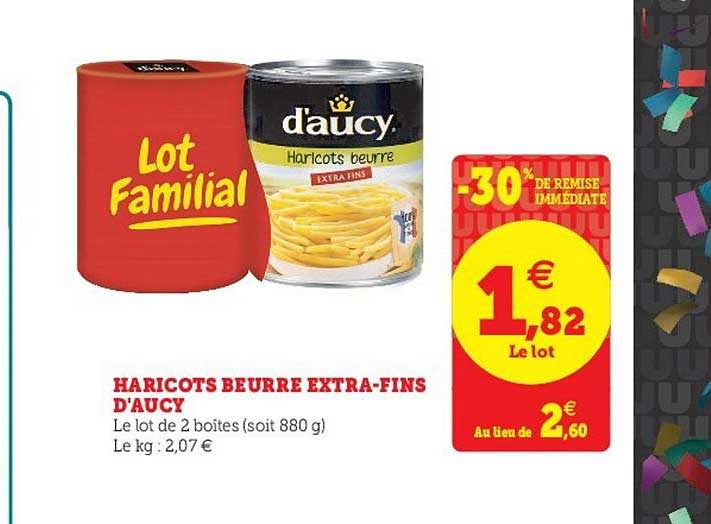 haricots beurre extra-fins d'aucy