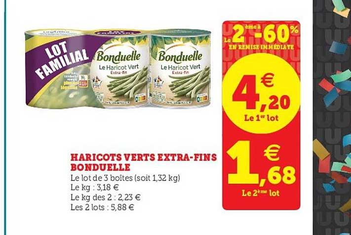 haricots verts extra-fins bonduelle