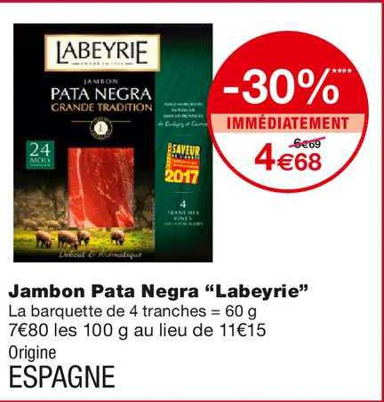 jambon pata negra "labeyrie"