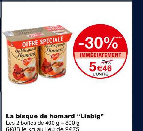la bisque de homard "liebig"